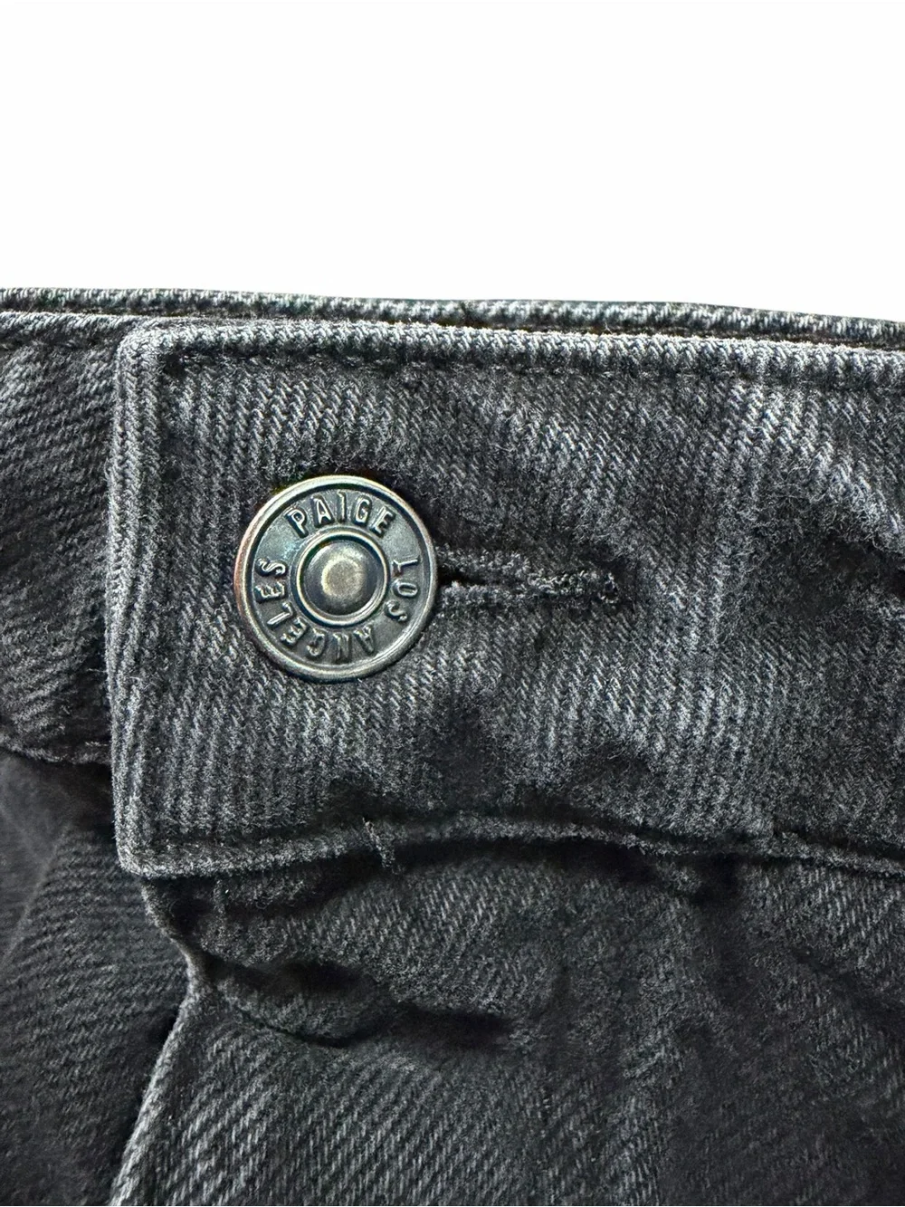 Paige Noella High Rise Cutoff Denim Shorts | Black Dove | Size 26